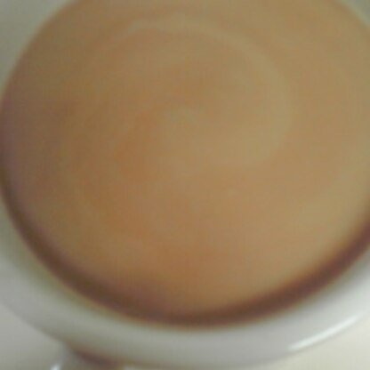 豆乳が少ししかなかったので　コーヒー入れてから豆乳INして作りました。今日もおやつのお供に♪ご馳走さまです♪